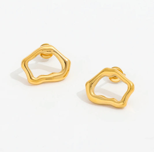 Wave Stud Earrings