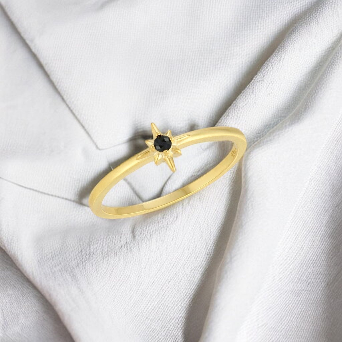 Gold Saffron Stacking Ring