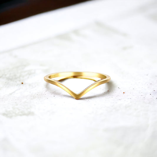 Gold Hope Stacking Ring